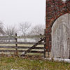 Snow falls on a part of Kentucky's past.